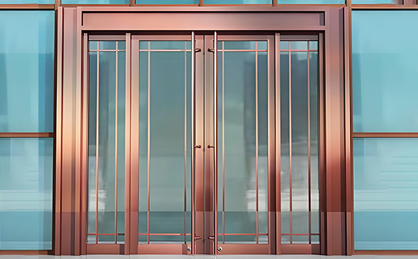 凉州玻璃地弹门